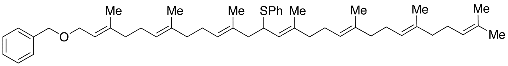 [[[(2E,6E,10E,14E,18E,22E)-3,7,11,15,19,23,27-Heptamethyl-13-(phenylthio)-2,6,10,14,18,22,26-octacosaheptaen-1-yl]oxy]methyl]-benzene