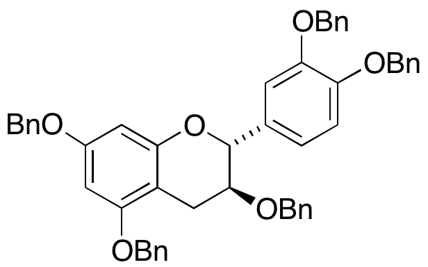 (+)-3’,4’,3,5,7-Penta-O-benzylcatechin