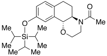 (+)-N-Acetyl 3,4,4a,5,6,10b-Hexahydro-2H-naphtho[1,2-b][1,4]oxazine-9-ol Triisopropylsilyl Ether