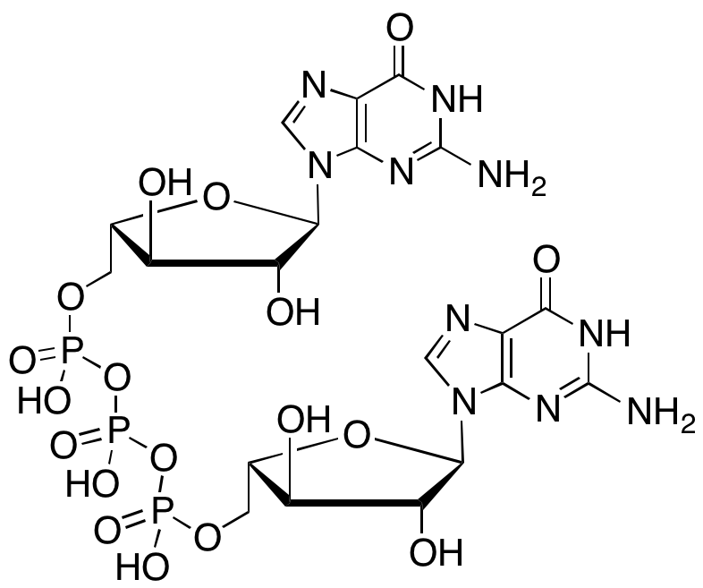 {[(2S,3R,4R,5R)-5-(2-Amino-6-oxo-6,9-dihydro-1H-purin-9-yl)-3,4-dihydroxyoxolan-2-yl]methoxy}({[({[(2S,3R,4R,5R)-5-(2-amino-6-oxo-6,9-dihydro-1H-purin-9-yl)-3,4-dihydroxyoxolan-2-yl]methoxy}(hydroxy)p