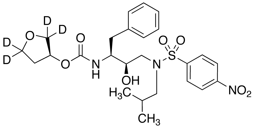 [(1S,2R)-3-[[(4-Nitrophenyl)sulfonyl](2-methylpropyl)amino]-2-hydroxy-1-phenylmethyl)propyl]carbamic Acid, (3S)-Tetrahydro-3-furan-d4-yl Ester