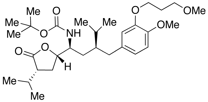 [(1S,3S)-3-[[4-Methoxy-3-(3-methoxypropoxy)phenyl]methyl]-4-methyl-1-[(2S, 4R)-tetrahydro-4-(1-methylethyl)-5-oxo-2-furanyl]pentyl]carbamic Acid 1,1-tert-Butyl Ester