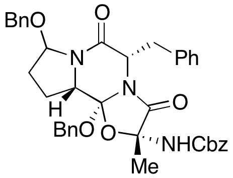 ((2R,5S,10aS,10bS)-5-Benzyl-8,10b-bis(benzyloxy)-2-methyl-3,6-dioxooctahydro-2H-oxazolo[3,2-a]pyrrolo[2,1-c]pyrazin-2-yl)carbamic Acid Benzyl Ester