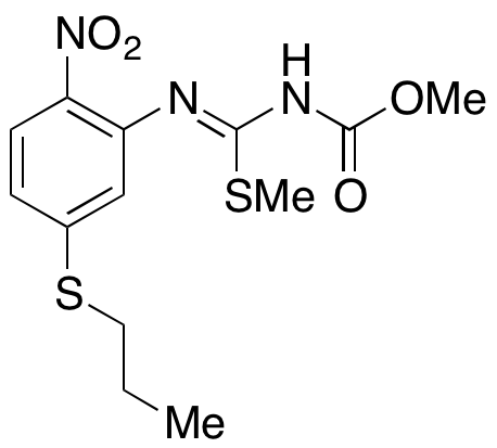 [(Methylthio)[[2-nitro-5-(propylthio)phenyl]amino]methylene]carbamic Acid Methyl Ester