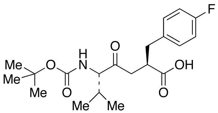 (αR)-α-[(3S)-3-(tert-Butyloxycarbonylamino)-4-methyl-2-oxopentyl]-4-fluoro-benzenepropanoic Acid