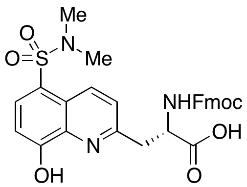 (αS)-5-[(Dimethylamino)sulfonyl]-α-[[(9H-fluoren-9-ylmethoxy)carbonyl]amino]-8-hydroxy-2-quinolinepropanoic Acid