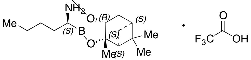 (αS,3aS,4S,6S,7aR)-α-Butylhexahydro-3a,5,5-trimethyl-4,6-methano-1,3,2-benzodioxaborole-2-methanamine 2,2,2-Trifluoroacetate