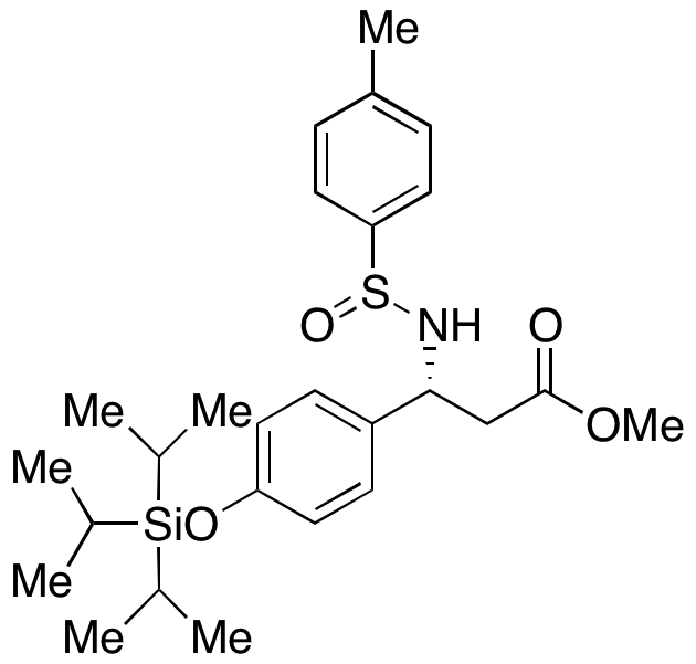 (βR)-β-[[(S)-(4-Methylphenyl)sulfinyl]amino]-4-[[tris(1-methylethyl)silyl]oxy]benzenepropanoic Acid Methyl Ester