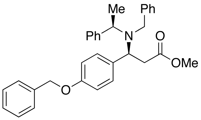 (βS)-β-[[(1R)-1-Phenylethyl](phenylmethyl)amino]-4-(phenylmethoxy)-benzenepropanoic Acid Methyl Ester