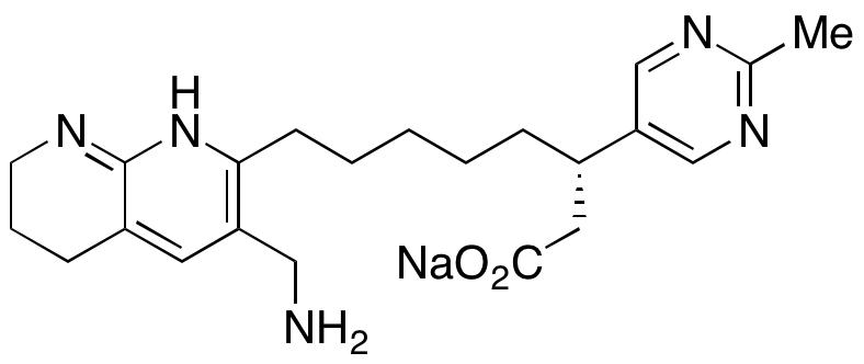 (βS)-3-(Aminomethyl)-5,6,7,8-tetrahydro-β-(2-methyl-5-pyrimidinyl)-1,8-naphthyridine-2-nonanoic Acid Sodium Salt