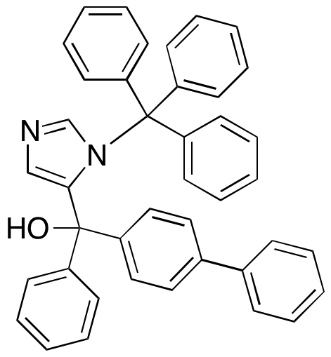 [1,1’-Biphenyl]-4-yl(phenyl)(1-trityl-1H-imidazol-5-yl)methanol