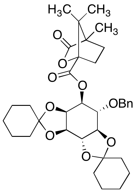 [1(1S)]-2,3:4,5-Di-O-cyclohexylidene-6-O-(phenylmethyl)-D-myo-Inositol 4,7,7-Trimethyl-3-oxo-2-oxabicyclo[2.2.1]heptane-1-carboxylate