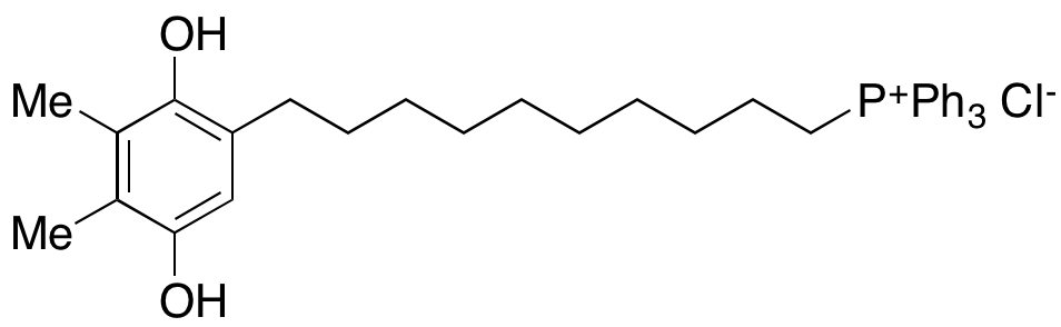 [10-(2,5-Dihydroxy-3,4-dimethylphenyl)decyl]triphenyl-phosphonium Chloride