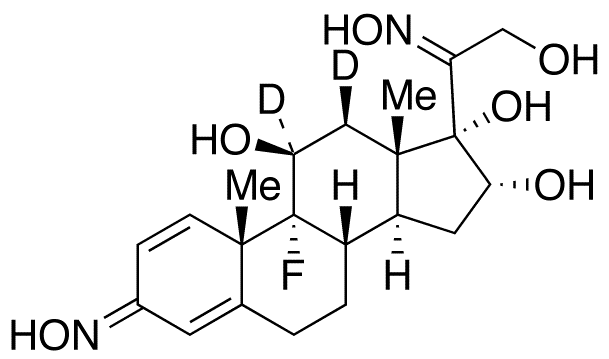 (11β,16α)-9-Fluoro-11,16,17,21-tetrahydroxy-pregna-1,4-diene-3,20-dione-d2 3,20-Dioxime