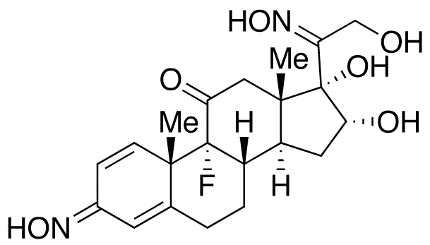 (11β,16α)-9-Fluoro-16,17,21-trihydroxyl-pregna-1,4-diene-3,11,20-trione 3,20-Dioxime