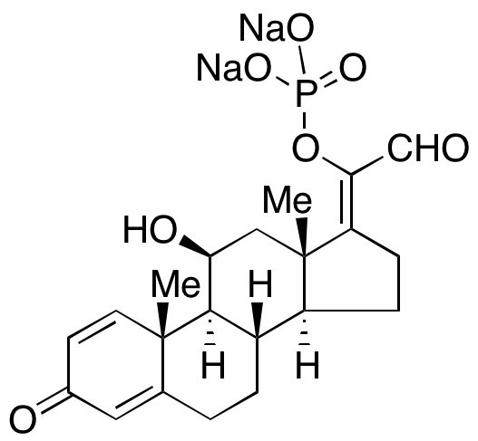 (11β,17Z)-11-Hydroxy-3-oxo-pregna-1,4,17(20)-trien-21-al 20-O-Phosphate Disodium Salt