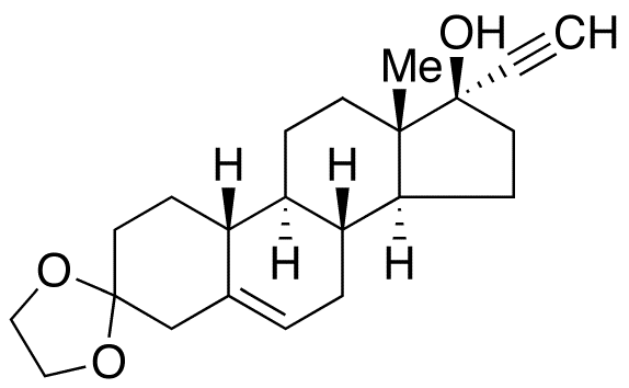 (17α)-17-Hydroxy-19-norpregn-5-en-20-yn-3-one Cyclic 1,2-Ethanediyl Acetal