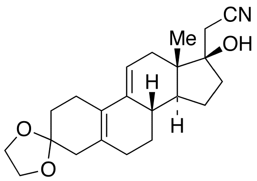 (17α)-3,3-[1,2-Ethanediylbis(oxy)]-17-hydroxy-19-norpregna-5(10),9(11)-diene-21-nitrile