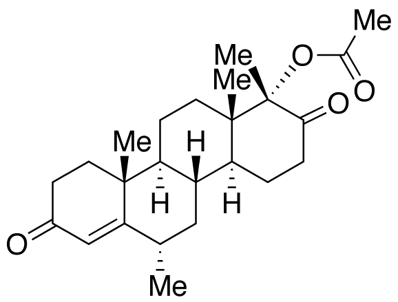 (17α)-Hydroxy-6α,17a-dimethyl-D-homoandrost-4-ene-3,17-dione 17-Acetate