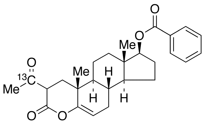 (17β)-2-(Acetyl-13C)-17-(benzoyloxy)-4-oxaandrost-5-en-3-one