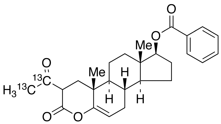 (17β)-2-(Acetyl-13C2)-17-(benzoyloxy)-4-oxaandrost-5-en-3-one