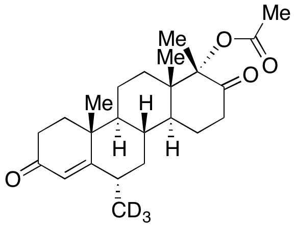 (17aα)-Hydroxy-6α,17a-dimethyl-D-homoandrost-4-ene-3,17-dione 17-Acetate-d3