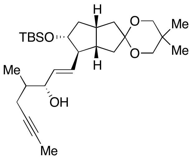 (1E,3R,4S)-1-[(3’aS,4’R,5’R,6’aR)-5’-[[(1,1-Dimethylethyl)dimethylsilyl]oxy]hexahydro-5,5-dimethylspiro[1,3-dioxane-2,2’(1’H)-pentalen]-4’-yl]-4-methyl-