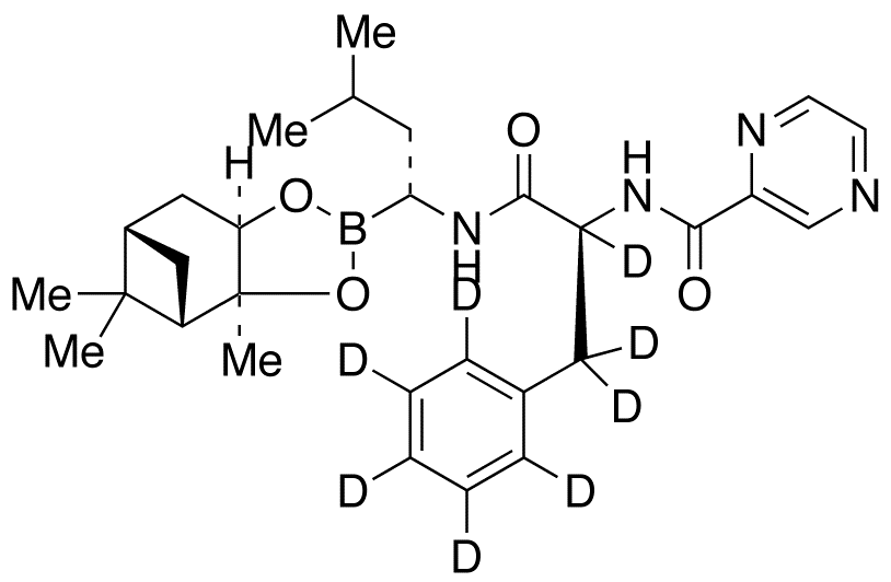 (1R)-(1S,2S,3R,5S)-Pinanediol-N-(N-pyrazinylphenylalaninoyl)-1-amino-3-methylbutane-1-boronate-d8