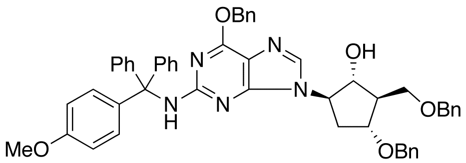 (1R,2R,3R,5R)-5-[(4-Methoxyphenyl)-diphenylmethylamino-6-bezyloxy-9H-purin-9-yl]-3-(phenylmethoxy)-2-[(phenylmethoxy)methyl]-cyclopentanol