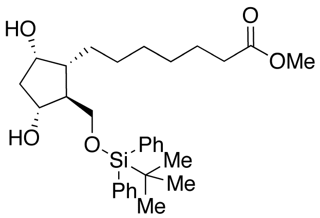 (1R,2S,3R,5S)-2-(tert-Butyldiphenylsilyloxy)methyl-3,5-dihydroxy-cyclopentaneheptanoic Acid Methyl Ester