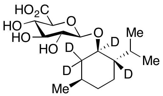 (1R,2S,5R)-(-)-Menthol β-D-Glucuronide-d4