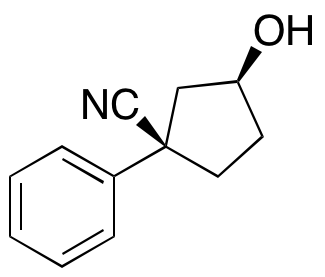 (1R,3S)-3-Hydroxy-1-phenylcyclopentanecarbonitrile