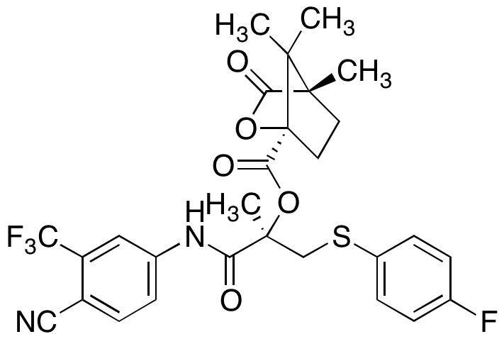 (1R,4S)-(R)-Bicalutamide Sulfide Camphanic Acid Ester