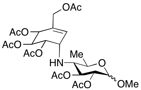 [1S-(1α,4α,5β,6α)]-4,6-Dideoxy-4-[[4,5,6-tris(acetyloxy)-3-[(acetyloxy)methyl]-2-cyclohexen-1-yl]amino]-α-D-glucopyranoside 2,3-Diacetate Methyl Ester