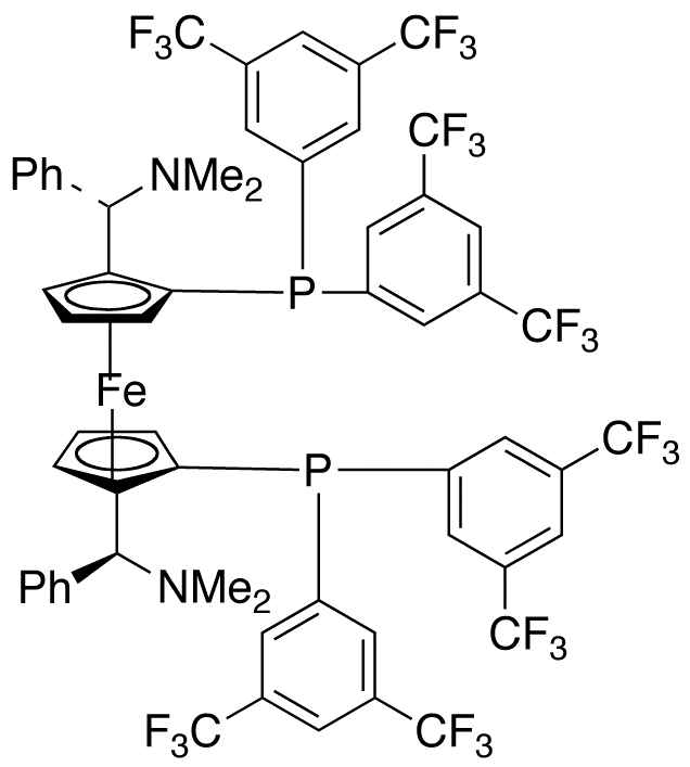 (1S,1’S)-1,1’-Bis[bis[3,5-bis(trifluoromethyl)phenyl]phosphino]-2,2’-bis[(S)-(dimethylamino)phenylmethyl]ferrocene