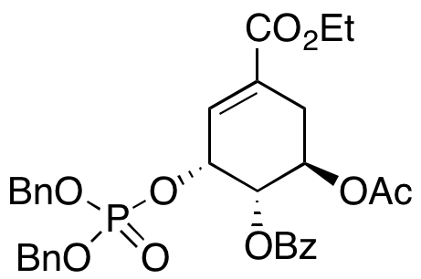 (1S,2R,6R)-6-Acetoxy-2-((bis(benzyloxy)phosphoryl)oxy)-4-(ethoxycarbonyl)cyclohex-3-en-1-yl Benzoate