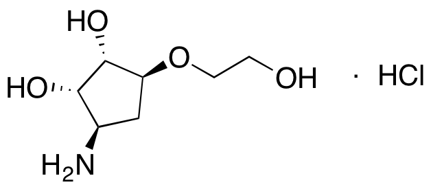 (1S,2S,3R,5S)-3-Amino-5-(2-hydroxyethoxy)cyclopentane-1,2-diol Hydrochloride