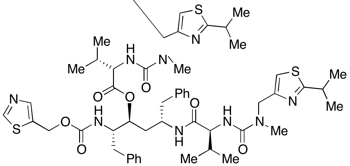 (1S,3S)-3-[[(2S)-3-Methyl-2-[[methyl-[[2-(1-methylethyl)thiazol-4-yl]methyl]carbamoyl]amino]-butanoyl]amino]-4-phenyl-1-[(1S)-2-phenyl-1-[[(thiazol-5-ylmethoxy)carbonyl]amino]ethyl]butyl-(2S)-3-methyl