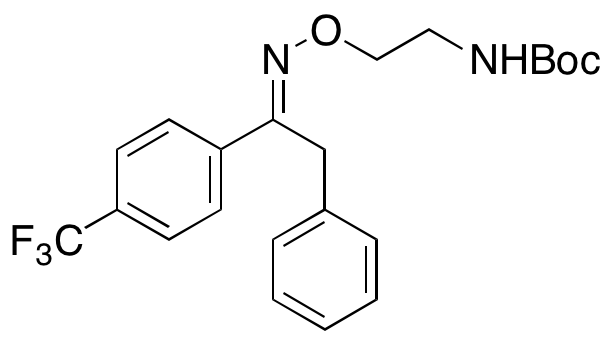 (2-(((2-Phenyl-1-(4-(trifluoromethyl)phenyl)ethylidene)amino)oxy)ethyl)carbamic Acid tert-Butyl Ester