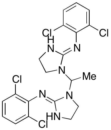 (2-[(E)-2,6-Dichlorophenylimino]-1-(1-{2-[(E)-2,6-dichlorophenylimino]-imidazolidin-1-yl}-ethyl)-imidazolidine