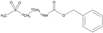 [2-(Methylsulfonyl)ethyl]carbamic Acid-13C2,15N Benzyl Ester