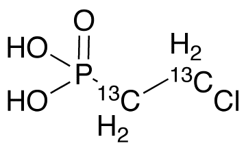 (2-Chloroethane)phosphonic Acid-13C2