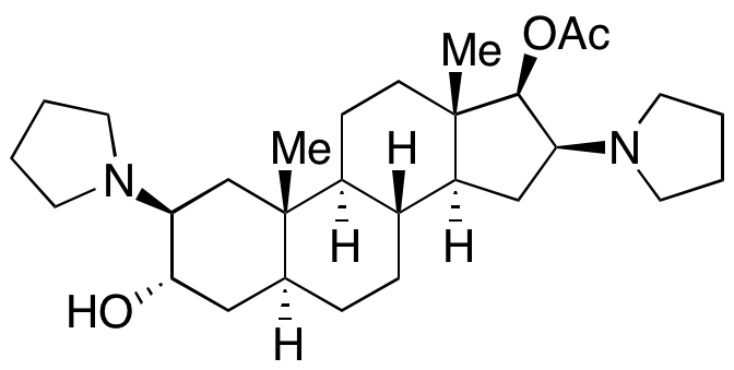 (2β,3α,5α,16β,17β)-2,16-di-1-Pyrrolidinylandrostane-3,17-diol 17-Acetate