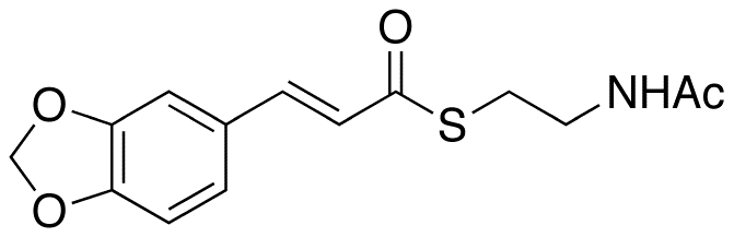 (2E)-3-(1,3-Benzodioxol-5-yl)-2-propenoic Acid S-[2-(acetyl] Ester