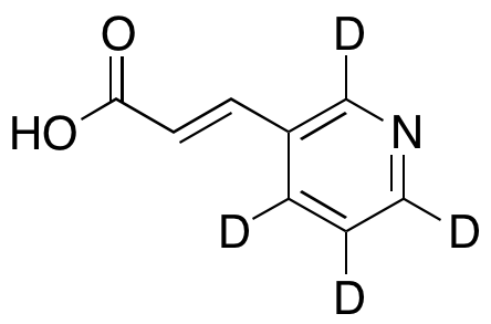 (2E)-3-(3-Pyridinyl)-2-propenoic Acid-d4