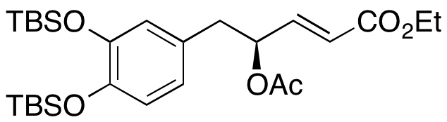 (2E,4S)-4-(Acetyloxy)-5-[3,4-bis[[(1,1-dimethylethyl)dimethylsilyl]oxy]phenyl]-2-pentenoic Acid