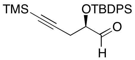 (2R)- 2-[[(1,1-Dimethylethyl)diphenylsilyl]oxy]-5-(trimethylsilyl)-4-pentynal