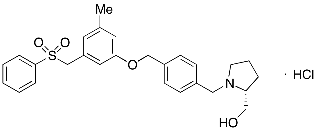 (2R)-1-[[4-[[3-Methyl-5-[(phenylsulfonyl)methyl]phenoxy]methyl]phenyl]methyl]-2-pyrrolidinemethanol Hydrochloride