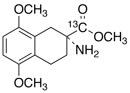 (2R)-2-Amino-1,2,3,4-tetrahydro-5,8-dimethoxy-2-naphthalenecarboxylic Acid Methyl Ester-13C