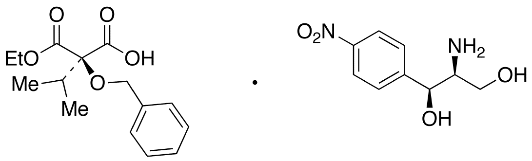 (2R)-2-Isopropyl-2-(benzyloxy)-propanedioic Acid 1-Ethyl Ester (1S,2S)-2-Amino-1-(4-nitrophenyl)-1,3-propanediol Salt